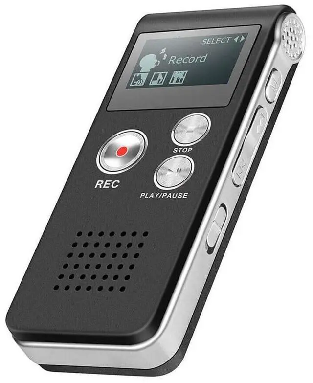 Main image of Digital Voice Recorder Audio Recording - 8GB Audio Recorder with Playback Voice Activated Recorder for Lectures Meetings Interviews Recording Device Tape Recorder with Microphone USB Cable MP3 Player