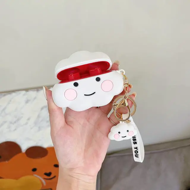 Alt view image 2 of 7 - 3D Cool Cute Cartoons Cloud Case Cover Accessories Silicone Skin for Beats Studio Buds 2021 with Keychain for Women Girls Men Boys