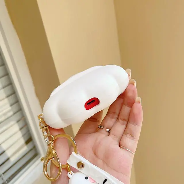 Alt view image 6 of 7 - 3D Cool Cute Cartoons Cloud Case Cover Accessories Silicone Skin for Beats Studio Buds 2021 with Keychain for Women Girls Men Boys