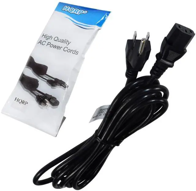 Main image of 10ft AC Power Cord Compatible with Panasonic TC-58PS14 TC-P42C1 TC-P42G10 TC-P42G15 TC-P42S1 TC-P42U1 TC58PS14 TCP42C1 TCP42G10 TCP42G15 TCP42S1 HDTV TV LCD LED Plasma DLP Mains Cable, UL Listed
