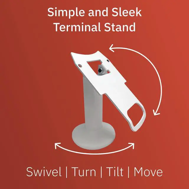 Alt view image 3 of 6 - Clover Mini Screen Protector and 7" Swivel and Tilt Stand, Screw-in and Adhesive, White