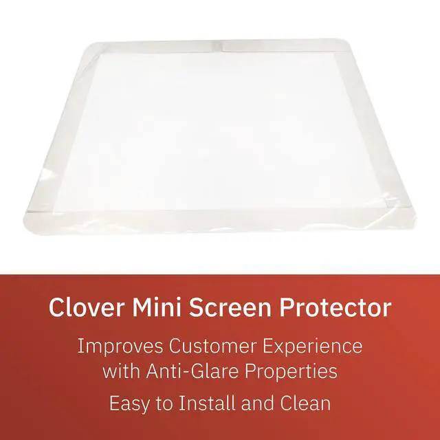 Alt view image 4 of 6 - Clover Mini Screen Protector and 7" Swivel and Tilt Stand, Screw-in and Adhesive, White