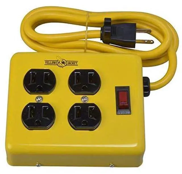 Main image of 2177N Metal Power Block with 4 Outlets and Lighted Switch, 4-foot Cord (Fur k)