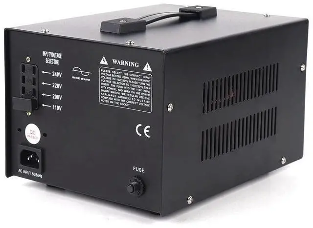 Alt view image 4 of 7 - STU-3000 3000Watts Voltage Transformer Converter Heavy Duty Step Up/Down Power Converter for Conversion Between 110 Volt and 220 Volts,with Circuit Breaker,CE Certified,Black