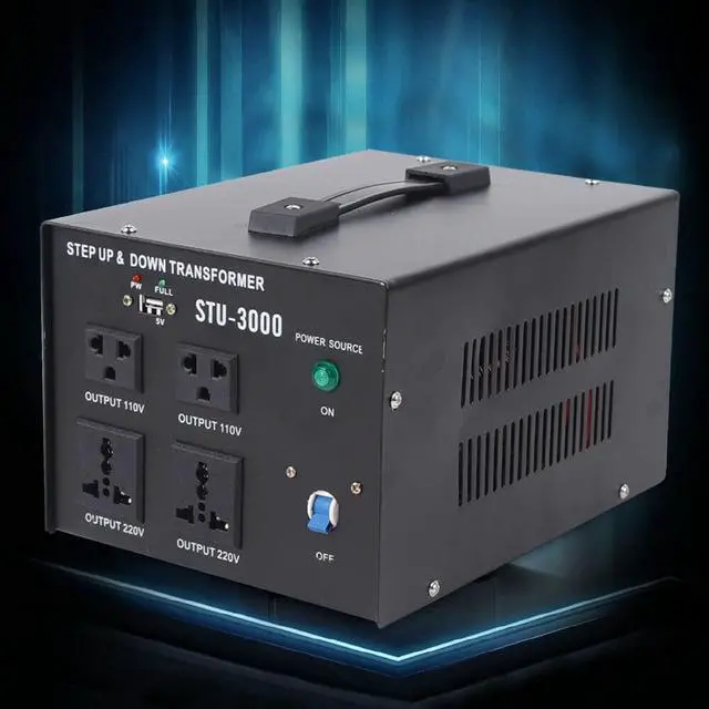 Alt view image 5 of 7 - STU-3000 3000Watts Voltage Transformer Converter Heavy Duty Step Up/Down Power Converter for Conversion Between 110 Volt and 220 Volts,with Circuit Breaker,CE Certified,Black