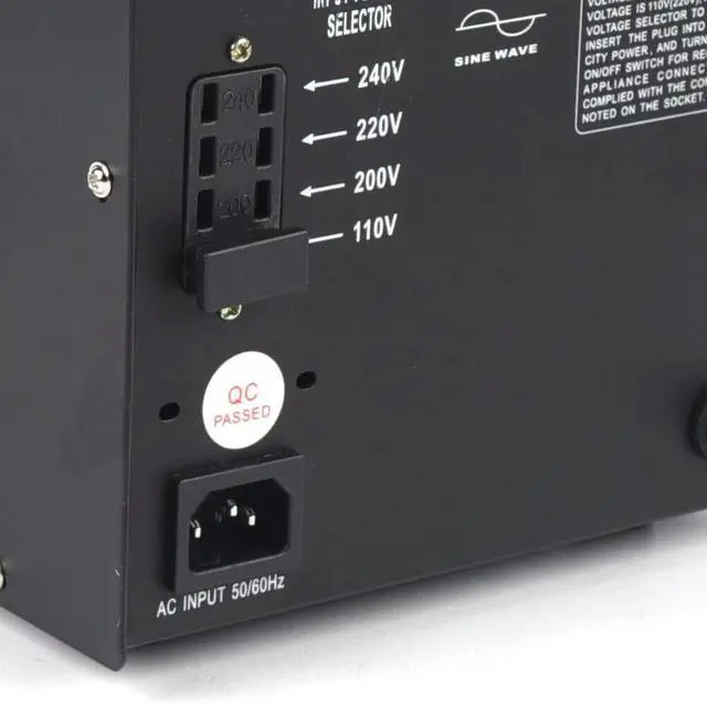 Alt view image 7 of 7 - STU-3000 3000Watts Voltage Transformer Converter Heavy Duty Step Up/Down Power Converter for Conversion Between 110 Volt and 220 Volts,with Circuit Breaker,CE Certified,Black