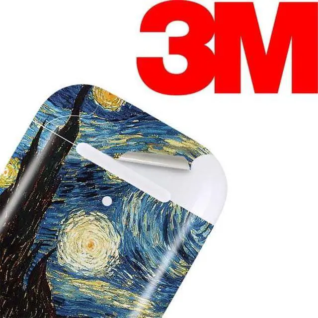 Alt view image 3 of 4 - Decal Audio Skin Compatible with Apple AirPods - Officially Licensed Van Gogh - The Starry Night by Van Gogh Design