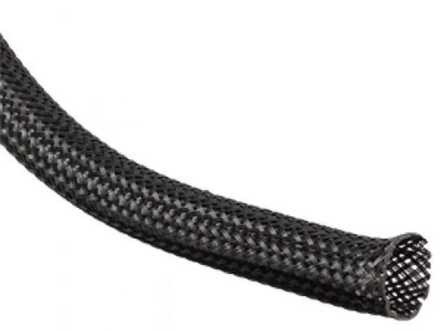 Main image of 3/4" Nylon Expandable Braided Sleeving - 75 Feet - Color: Black