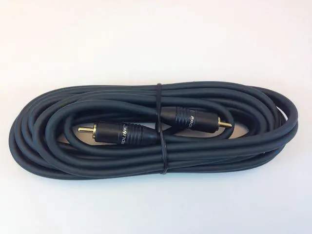 Alt view image 2 of 2 - RCA PATCH CABLE,QUALITY SHIELDED (12FT, 5 PACK)