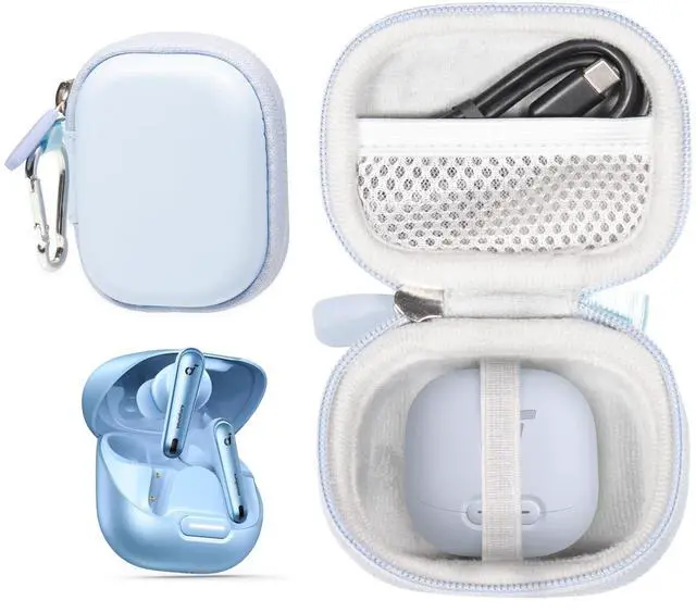 Main image of Earbuds Case Compatible with soundcore by Anker Liberty 4 NC Wireless Earbuds (Light Blue)