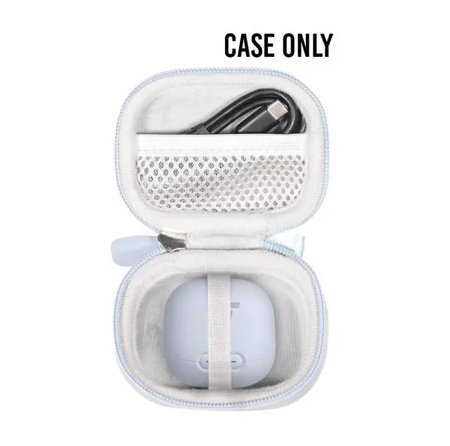 Alt view image 3 of 5 - Earbuds Case Compatible with soundcore by Anker Liberty 4 NC Wireless Earbuds (Light Blue)
