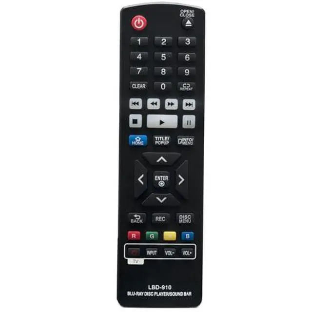 Alt view image 5 of 5 - LBD-910 Remote Control for LG Blu-Ray Disc DVD BD Player | No programming or pairing needed, Replacement Remote Compatible Models B0540N BH5140S BP135 BP300 BP330 BP330N