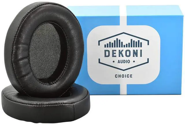 Main image of Dekoni Replacement for Audeze Mobius and Penrose Earpads, Gaming Headset Foam Pads, Black, 1 Pair (Choice Leather)