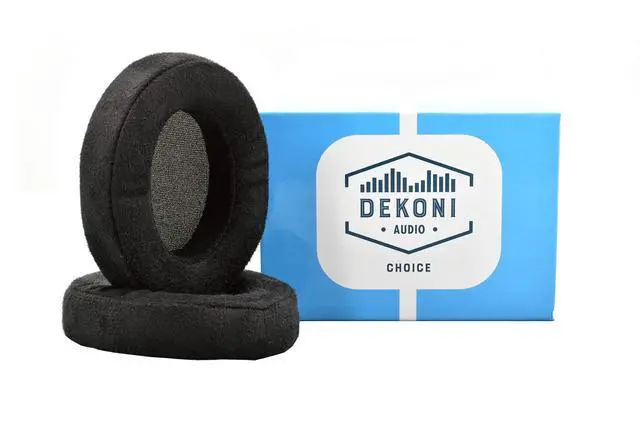 Alt view image 2 of 6 - Dekoni Replacement for Audeze Mobius and Penrose Earpads, Gaming Headset Foam Pads, Black, 1 Pair (Choice Suede)