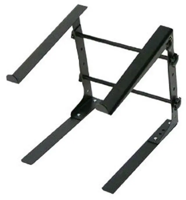 Main image of Portable Adjustable Laptop Stand - 6.3 to 10.9 Inch Standing Table Monitor or Computer Desk Workstation Riser with Shelf Storage and Height Alignment for DJ, PC, Gaming, Home or Office - PLPTS30