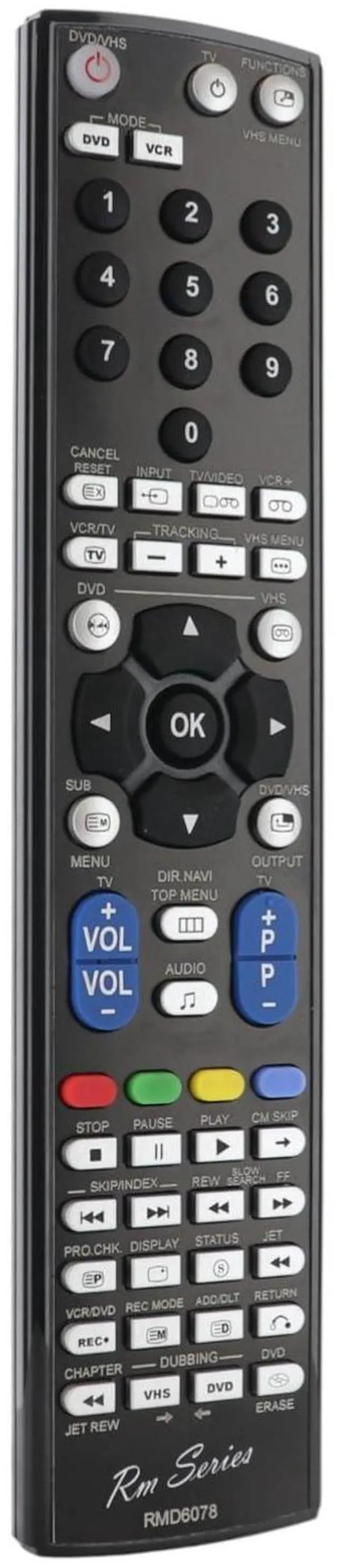Alt view image 3 of 4 - RMD6078 DVD/VCR Combo Remote Control Replacement for Panasonic | EUR7721X10 - No Programming - Works with DMR-E Series Recorders