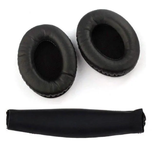 Alt view image 6 of 7 - for Bose Ear Pads Replacement QC15,QC25, Ae2 Acoustic Noise Cancelling Headphone (for Bose Quietcomfort 15, Headphone Beam + Full Black Ear Pads)