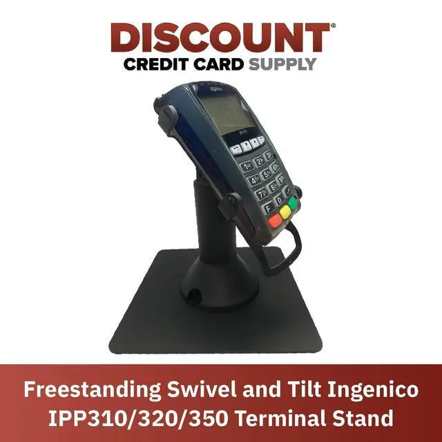 Alt view image 2 of 6 - DCCStands Freestanding Swivel and Tilt Ingenico IPP310/315/320/350 Terminal Stand