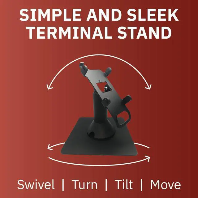Alt view image 3 of 6 - DCCStands Freestanding Swivel and Tilt Ingenico IPP310/315/320/350 Terminal Stand
