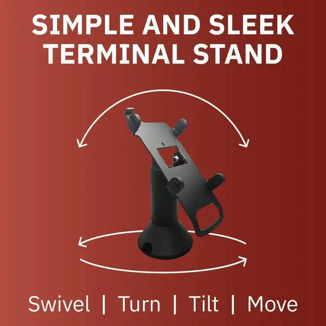 Alt view image 3 of 6 - DCCStands Swivel and Tilt Stand Ingenico IPP310/315/320/350 Terminal Stand, Screw-in and Adhesive