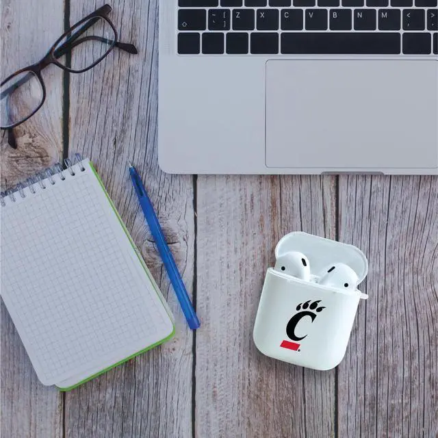 Alt view image 4 of 7 - AirPods Case, University of Cincinnati AirPods Pro (Gen 1 & 2) / White (TPU)