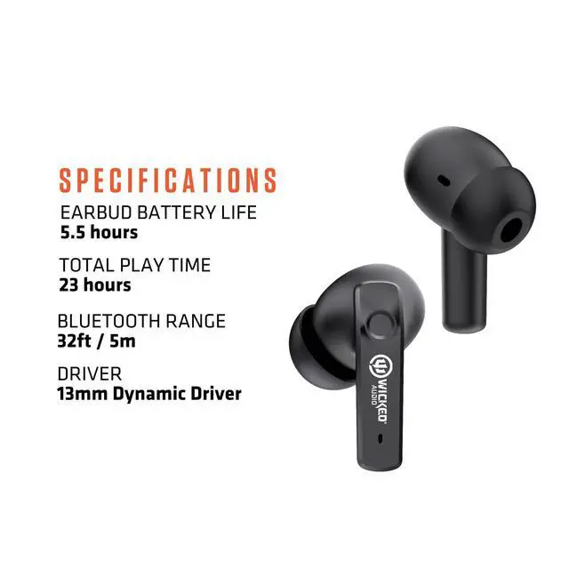 Alt view image 5 of 6 - Mojo 800 True Wireless Bluetooth Earbuds | ANC Noise Canceling | Wireless Charging | Clear Call Mics | Long Battery Life | Mobile App | Custom EQ Modes | GPS Find Buds | Transparency Mode