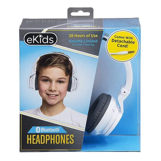 Alt view image 6 of 7 - Kids Bluetooth Headphones, Wireless Headphones with Microphone Includes Aux Cord, Volume Reduced Kids Foldable Earphones for School, Home, or Travel