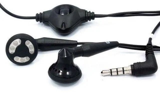 Main image of BlackBerry OEM Black 3.5mm Stereo Handsfree Headset Headphones for Nokia Lumia 820, Lumia 710, Lumia 521