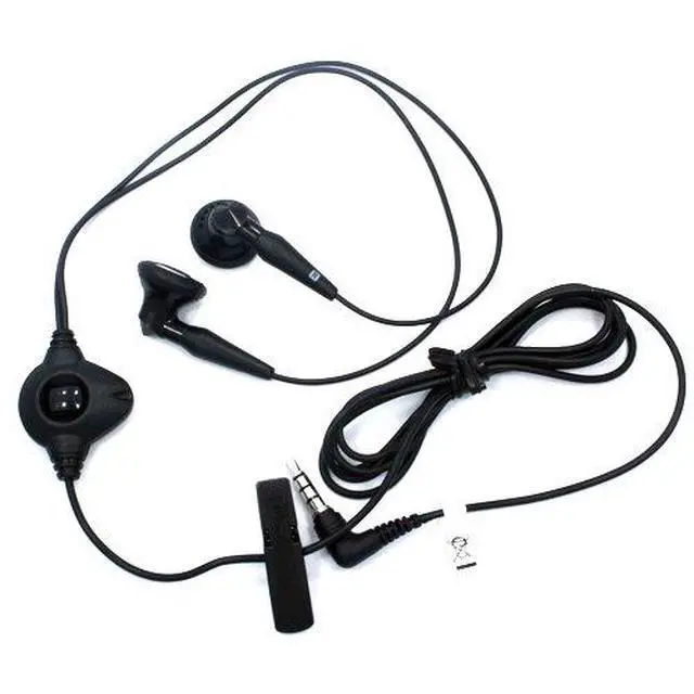 Alt view image 2 of 4 - BlackBerry OEM Black 3.5mm Stereo Handsfree Headset Headphones for Nokia Lumia 820, Lumia 710, Lumia 521