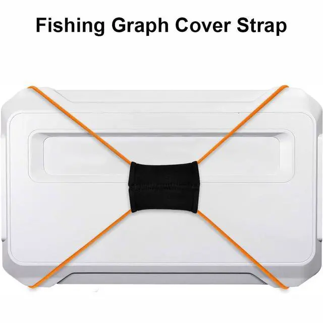 Alt view image 3 of 7 - Rubber Fishing Graph Cover Strap, Fish Finder Bungee with Adjustable Buckle, Secure Fishing Graph Cover for Travel