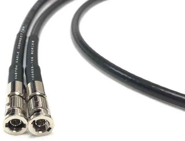 Main image of 2 Foot Belden 4855R 12G Rated High Density Micro BNC Male 3G/6G/12G HD-SDI Mini RG59 Video Adapter Cable