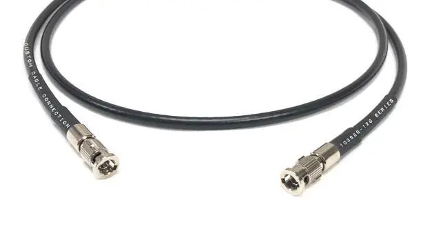 Alt view image 2 of 4 - 2 Foot Belden 4855R 12G Rated High Density Micro BNC Male 3G/6G/12G HD-SDI Mini RG59 Video Adapter Cable