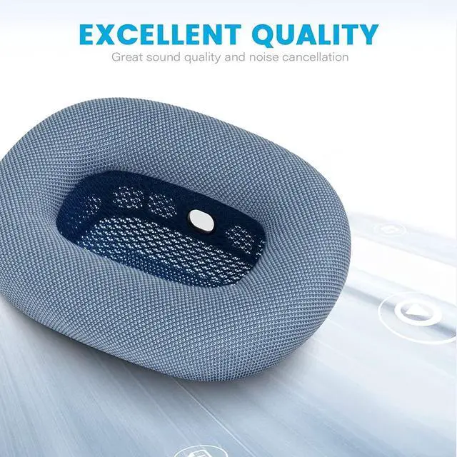 Alt view image 2 of 6 - New Replacement Ear Pads Cushion for Apple AirPods Max Headphones Headset 1 Pair (Blue)