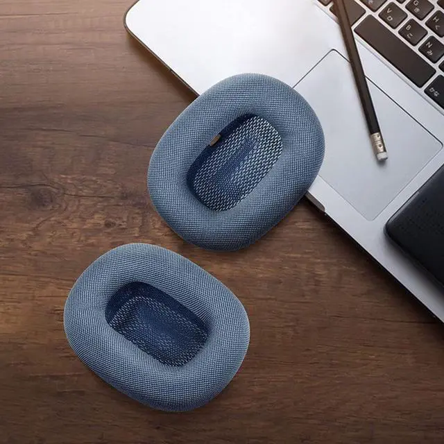 Alt view image 5 of 6 - New Replacement Ear Pads Cushion for Apple AirPods Max Headphones Headset 1 Pair (Blue)