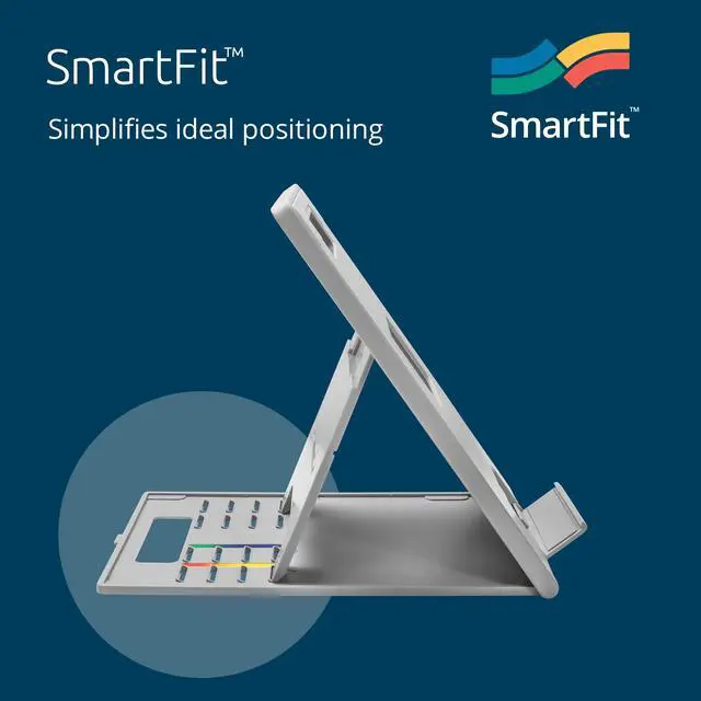 Alt view image 2 of 6 - SmartFit Easy Riser Go Adjustable Ergonomic Laptop Riser and Cooling Stand for up to 14" Laptops (K50421WW)