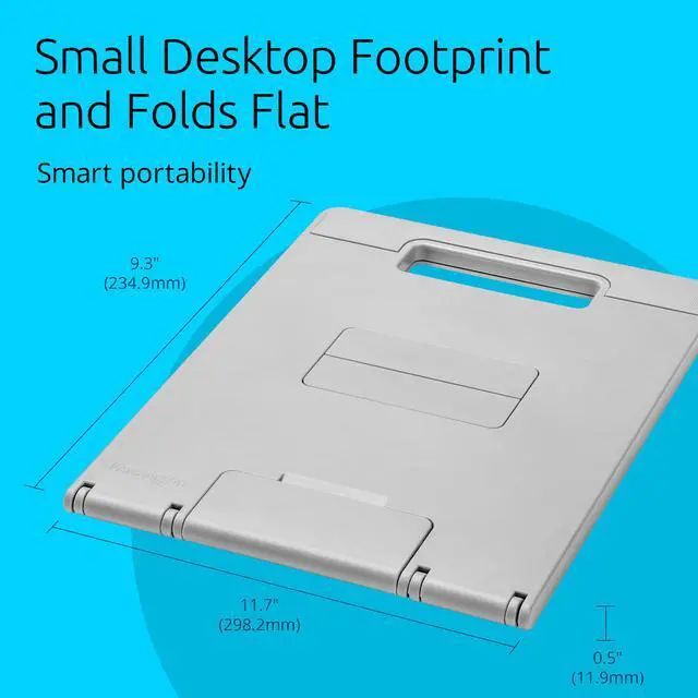Alt view image 6 of 6 - SmartFit Easy Riser Go Adjustable Ergonomic Laptop Riser and Cooling Stand for up to 14" Laptops (K50421WW)