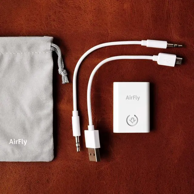Alt view image 6 of 6 - AirFly | Wireless Transmitter to use Wireless/Noise-Cancelling Headphones in Gyms or on Airplanes