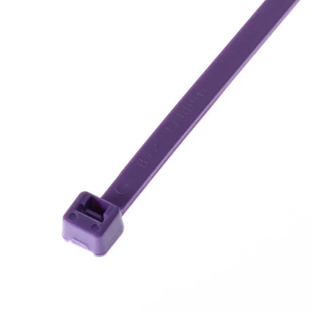 Alt view image 2 of 3 - PLT2S-C7 Cable Tie, Locking, Standard, Nylon 6.6, 7.4-Inch Length, Purple (100-Pack)