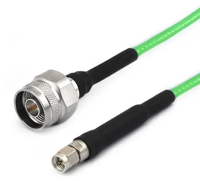 Main image of RF Coaxial Cable Assembly, N Male to SMA Male, RG-402SS Flexible, DC-18GHz (1500 mm)