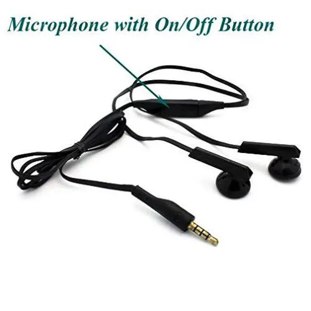 Alt view image 5 of 7 - Wired Earphones Headphones Handsfree Mic for Moto G Stylus 5G - 3.5mm Headset Earbuds Earpieces Microphone Compatible with Motorola Moto G Stylus 5G, Black (AN-AN32128Y2G-192)