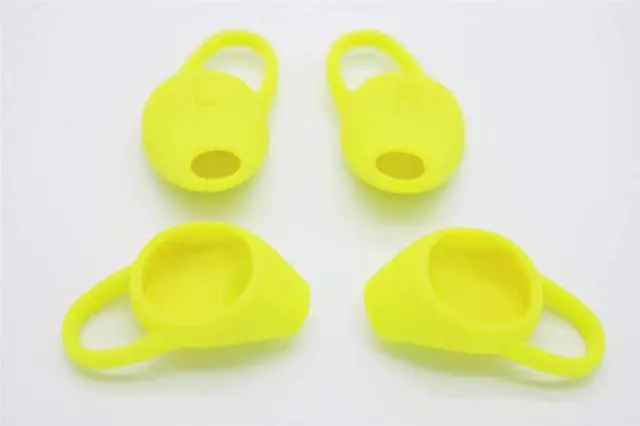Main image of 4pcs Best Premium Quality Spare Replacement Compatible with Plantronics Backbeat Fit Wireless Earphones, Silicone Earbuds Eartips Ear Gels - Prefect Fit (Yellow)