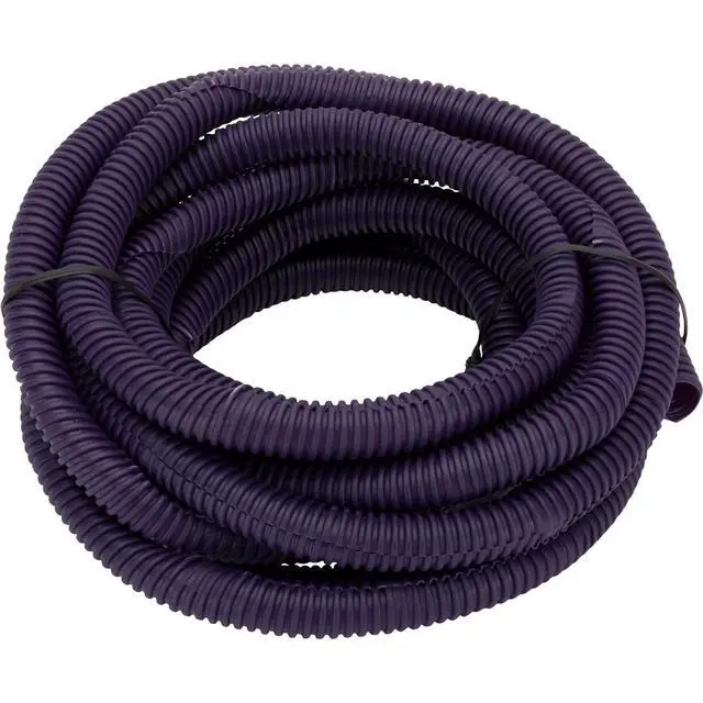 Alt view image 3 of 7 - Split Wire Loom Conduit Tubing, 3/8 Inch Diameter x 12 Ft Length, Yellow Plastic Harness Cover with Zip Ties for Clean Professional Wire Management