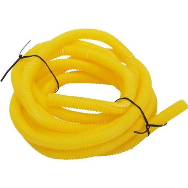 Alt view image 7 of 7 - Split Wire Loom Conduit Tubing, 3/8 Inch Diameter x 12 Ft Length, Yellow Plastic Harness Cover with Zip Ties for Clean Professional Wire Management