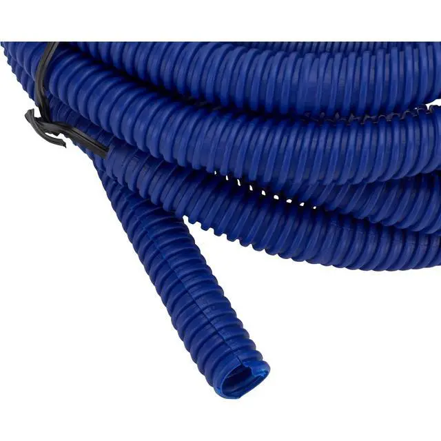 Alt view image 6 of 7 - Split Wire Loom Conduit Tubing, 3/8 Inch Diameter x 12 Ft Length, Yellow Plastic Harness Cover with Zip Ties for Clean Professional Wire Management