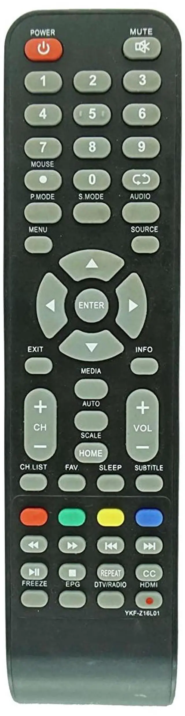Main image of Replacement Remote Control for Haier L24B2120 L24B2120A L26B1120 L42B1180 L42B1180A L42B1180B LED HDTV TV