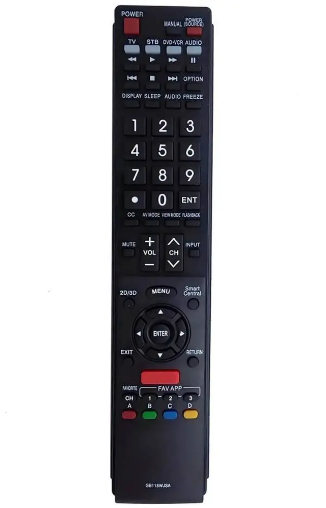 Main image of GB118WJSA TV Remote Control for Sharp TV in Living Rooms or Rooms | No programming or pairing needed, Replacement Remote Compatible Models LC-70EQ10U LC-80LE661U LC40LE830U LC-40LE830U