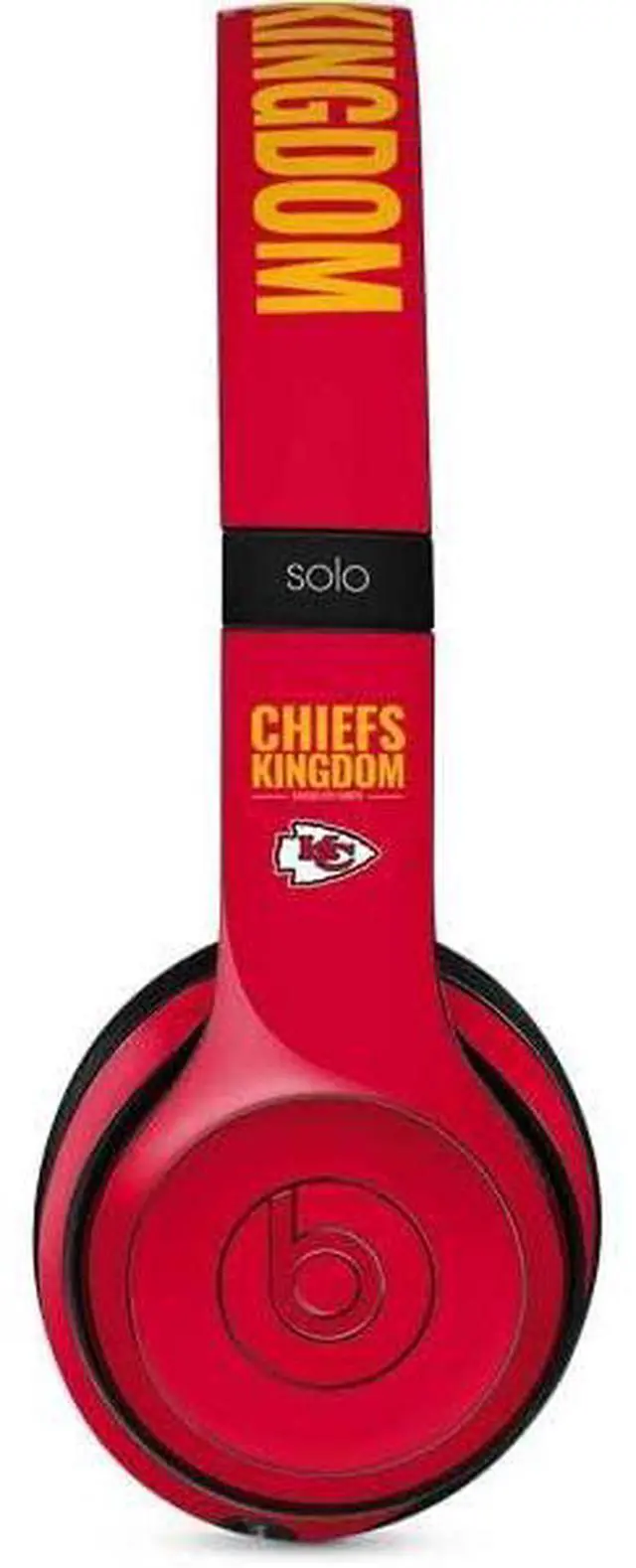 Main image of Decal Audio Skin Compatible with Beats Solo 3 Wireless - Officially Licensed NFL Kansas City Chiefs Team Motto Design