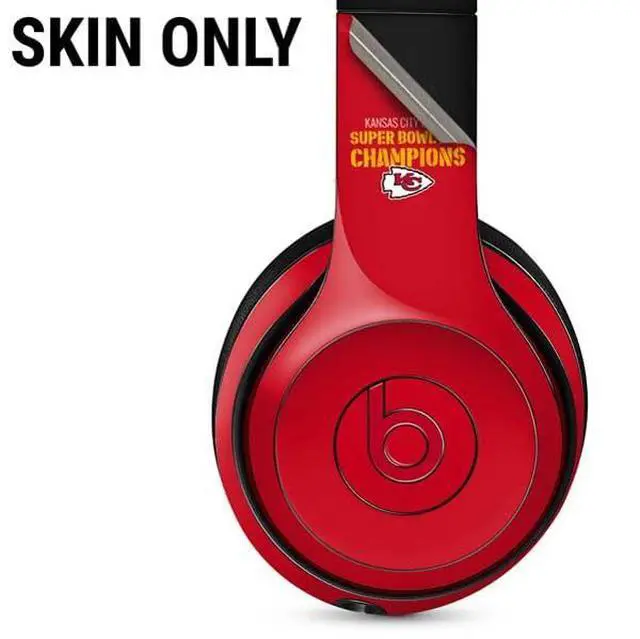Alt view image 2 of 3 - Decal Audio Skin Compatible with Beats Solo 3 Wireless - Officially Licensed NFL Kansas City Chiefs Super Bowl LVII Champions Design
