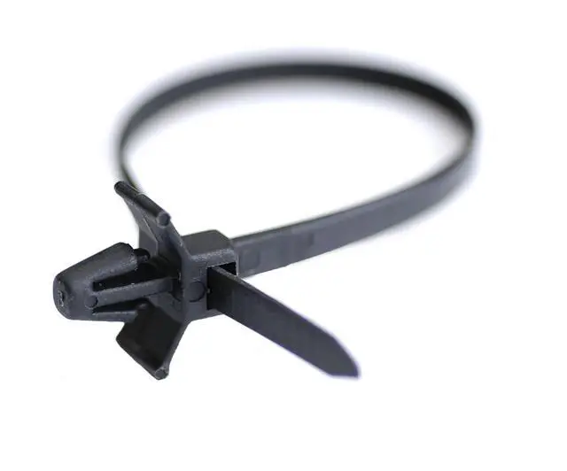Alt view image 4 of 4 - Pro Tie Arrowhead Push Mount Nylon Cable Ties for Indoor and Outdoor Use |7.9-Inch, 50 lbs. Tensile Strength, UV Black Nylon, 100-Pack (PN: B7PM100)