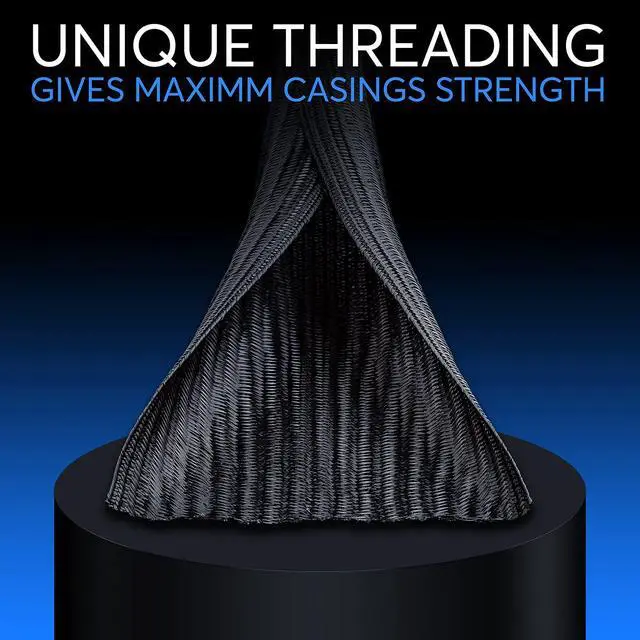 Alt view image 2 of 6 - Cable Management Wire Loom 12ft 3/4 Inch Black Split Cord Protector